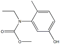 methyl N-ethyl-N-(5-hydroxy-2-methylphenyl)carbamate Struktur