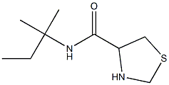 N-(1,1-dimethylpropyl)-1,3-thiazolidine-4-carboxamide,,结构式