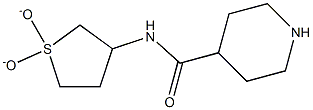 N-(1,1-dioxidotetrahydrothien-3-yl)piperidine-4-carboxamide 化学構造式