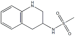 N-(1,2,3,4-tetrahydroquinolin-3-yl)methanesulfonamide 化学構造式