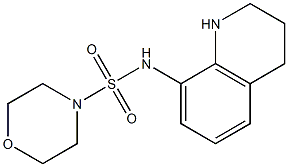 N-(1,2,3,4-tetrahydroquinolin-8-yl)morpholine-4-sulfonamide Structure