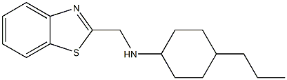 N-(1,3-benzothiazol-2-ylmethyl)-4-propylcyclohexan-1-amine Structure