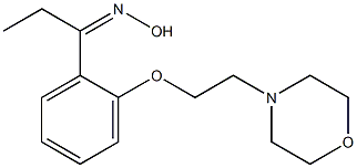 N-(1-{2-[2-(morpholin-4-yl)ethoxy]phenyl}propylidene)hydroxylamine Struktur