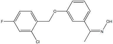 N-(1-{3-[(2-chloro-4-fluorophenyl)methoxy]phenyl}ethylidene)hydroxylamine Structure