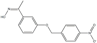 N-(1-{3-[(4-nitrophenyl)methoxy]phenyl}ethylidene)hydroxylamine Structure