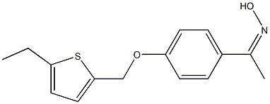 N-(1-{4-[(5-ethylthiophen-2-yl)methoxy]phenyl}ethylidene)hydroxylamine Structure