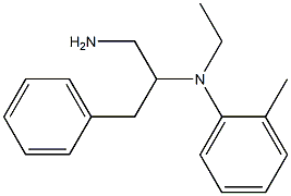 N-(1-amino-3-phenylpropan-2-yl)-N-ethyl-2-methylaniline Structure