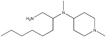 N-(1-aminooctan-2-yl)-N,1-dimethylpiperidin-4-amine 化学構造式