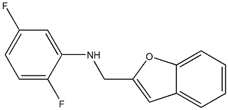 N-(1-benzofuran-2-ylmethyl)-2,5-difluoroaniline Structure