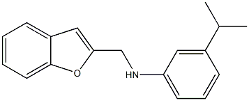 N-(1-benzofuran-2-ylmethyl)-3-(propan-2-yl)aniline Structure