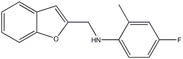 N-(1-benzofuran-2-ylmethyl)-4-fluoro-2-methylaniline,,结构式