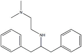 N'-(1-benzyl-2-phenylethyl)-N,N-dimethylethane-1,2-diamine 化学構造式