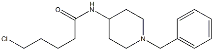 N-(1-benzylpiperidin-4-yl)-5-chloropentanamide 结构式