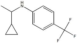 N-(1-cyclopropylethyl)-4-(trifluoromethyl)aniline,,结构式