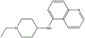 N-(1-ethylpiperidin-4-yl)quinolin-5-amine,,结构式