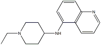 N-(1-ethylpiperidin-4-yl)quinolin-5-amine 化学構造式