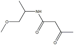 N-(1-methoxypropan-2-yl)-3-oxobutanamide Structure