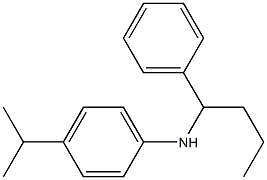 N-(1-phenylbutyl)-4-(propan-2-yl)aniline Structure