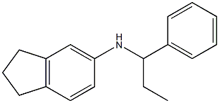 N-(1-phenylpropyl)-2,3-dihydro-1H-inden-5-amine Struktur