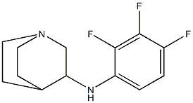 N-(2,3,4-trifluorophenyl)-1-azabicyclo[2.2.2]octan-3-amine,,结构式