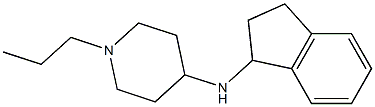 N-(2,3-dihydro-1H-inden-1-yl)-1-propylpiperidin-4-amine Struktur