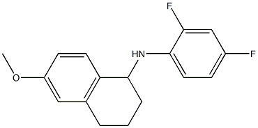 N-(2,4-difluorophenyl)-6-methoxy-1,2,3,4-tetrahydronaphthalen-1-amine Structure