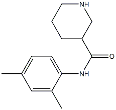 N-(2,4-dimethylphenyl)piperidine-3-carboxamide,,结构式