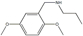 N-(2,5-dimethoxybenzyl)-N-propylamine 化学構造式