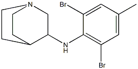 N-(2,6-dibromo-4-methylphenyl)-1-azabicyclo[2.2.2]octan-3-amine Struktur