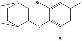 N-(2,6-dibromo-4-methylphenyl)-1-azabicyclo[2.2.2]octan-3-amine Structure