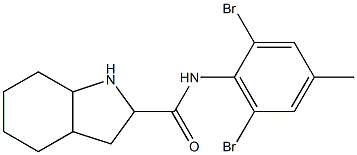 N-(2,6-dibromo-4-methylphenyl)-octahydro-1H-indole-2-carboxamide Structure