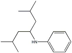 N-(2,6-dimethylheptan-4-yl)aniline Structure