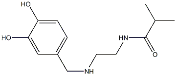 N-(2-{[(3,4-dihydroxyphenyl)methyl]amino}ethyl)-2-methylpropanamide 结构式