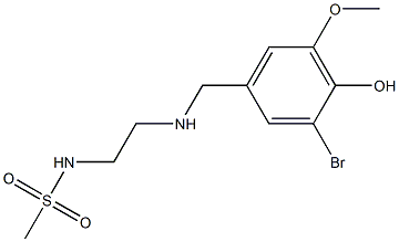  N-(2-{[(3-bromo-4-hydroxy-5-methoxyphenyl)methyl]amino}ethyl)methanesulfonamide