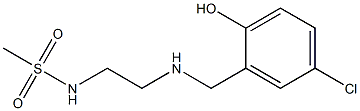N-(2-{[(5-chloro-2-hydroxyphenyl)methyl]amino}ethyl)methanesulfonamide Structure