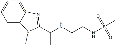 N-(2-{[1-(1-methyl-1H-1,3-benzodiazol-2-yl)ethyl]amino}ethyl)methanesulfonamide Structure