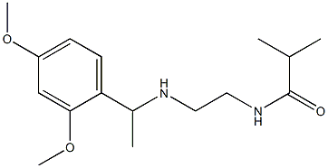  N-(2-{[1-(2,4-dimethoxyphenyl)ethyl]amino}ethyl)-2-methylpropanamide