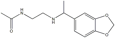 N-(2-{[1-(2H-1,3-benzodioxol-5-yl)ethyl]amino}ethyl)acetamide Structure