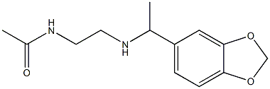 N-(2-{[1-(2H-1,3-benzodioxol-5-yl)ethyl]amino}ethyl)acetamide 结构式