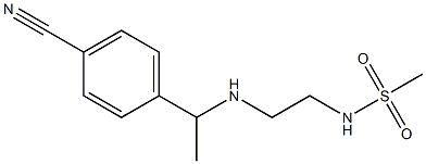 N-(2-{[1-(4-cyanophenyl)ethyl]amino}ethyl)methanesulfonamide 化学構造式