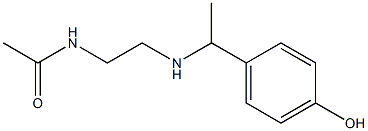 N-(2-{[1-(4-hydroxyphenyl)ethyl]amino}ethyl)acetamide Struktur