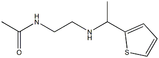 N-(2-{[1-(thiophen-2-yl)ethyl]amino}ethyl)acetamide