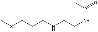 N-(2-{[3-(methylsulfanyl)propyl]amino}ethyl)acetamide 化学構造式