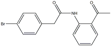  N-(2-acetylphenyl)-2-(4-bromophenyl)acetamide