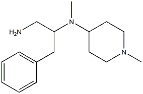 N-(2-amino-1-benzylethyl)-N-methyl-N-(1-methylpiperidin-4-yl)amine Structure