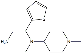 N-(2-amino-1-thien-2-ylethyl)-N-methyl-N-(1-methylpiperidin-4-yl)amine Structure
