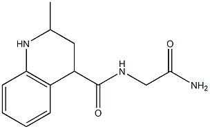 N-(2-amino-2-oxoethyl)-2-methyl-1,2,3,4-tetrahydroquinoline-4-carboxamide Struktur