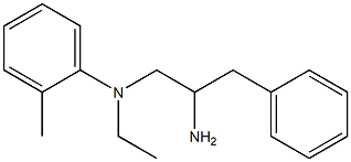 N-(2-amino-3-phenylpropyl)-N-ethyl-2-methylaniline Structure