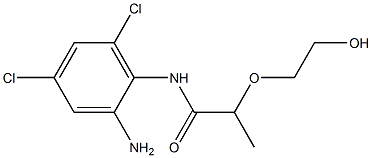 N-(2-amino-4,6-dichlorophenyl)-2-(2-hydroxyethoxy)propanamide Structure
