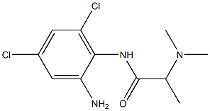 N-(2-amino-4,6-dichlorophenyl)-2-(dimethylamino)propanamide 结构式